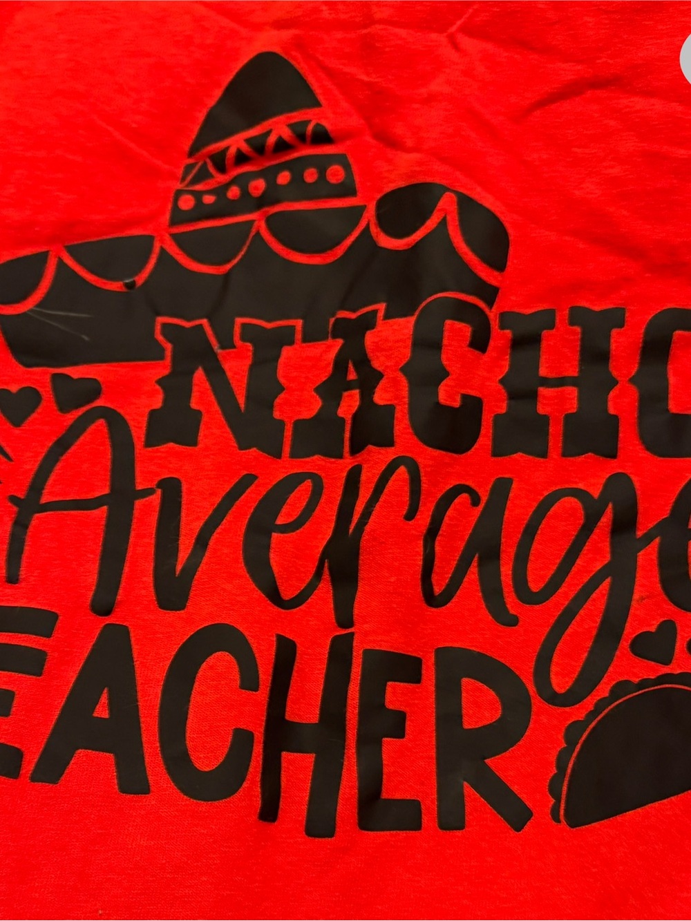 Teacher Red Graphic Tee - Nacho Average Teacher